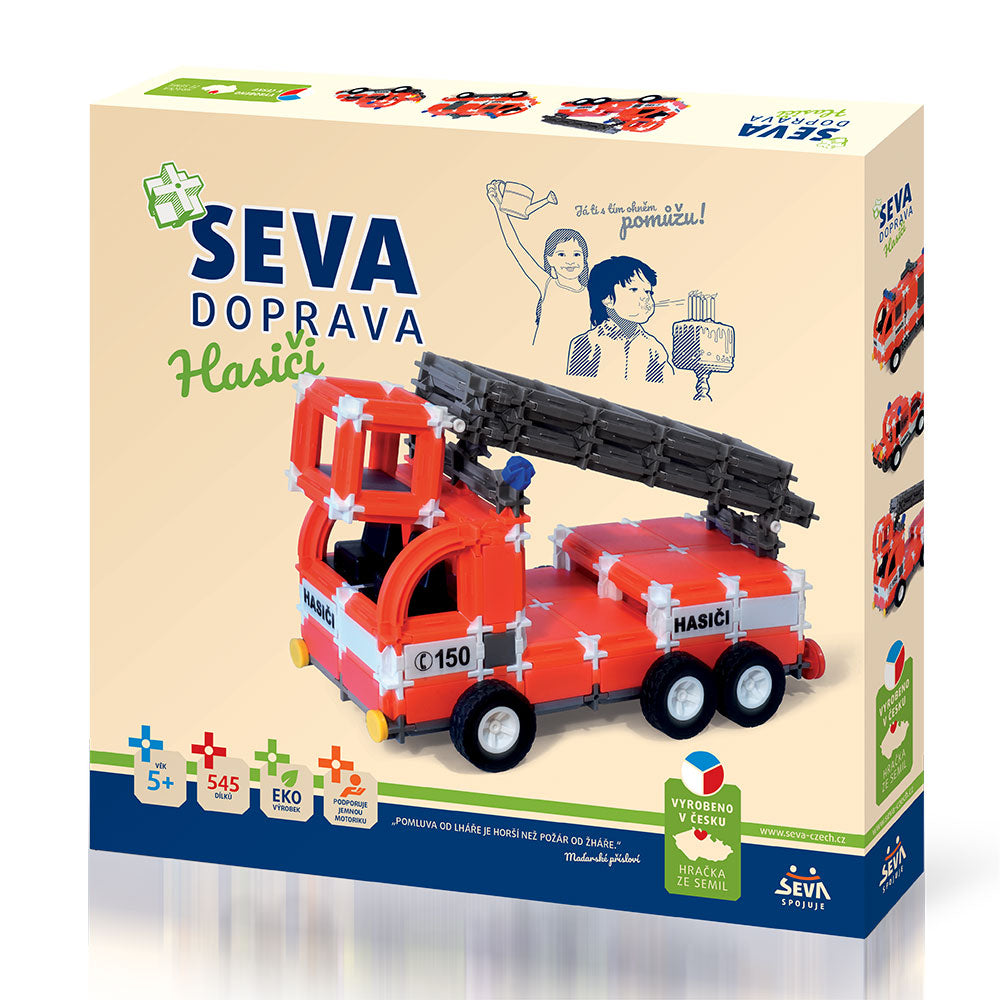 Stavebnice SEVA DOPRAVA – Hasici | Czech Toys | czechmovie