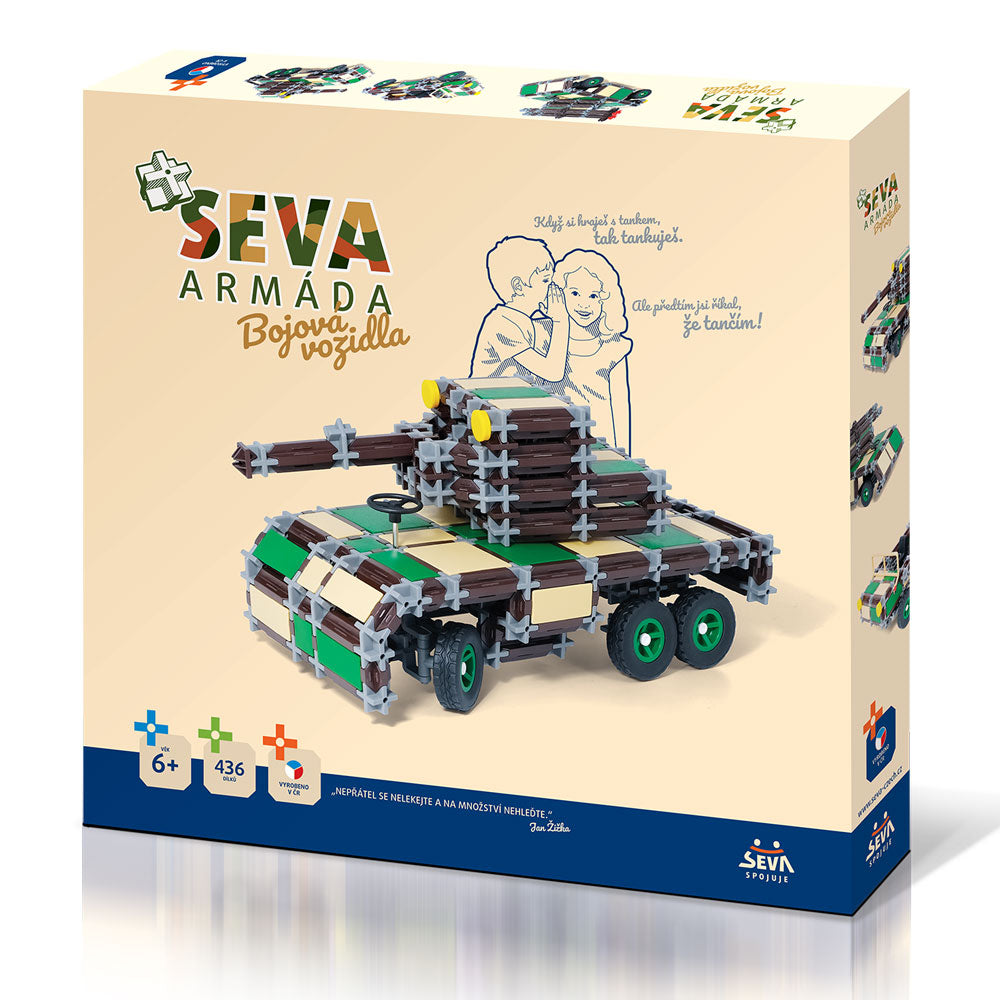 Stavebnice SEVA ARMÁDA - Bojova vozidla | Czech Toys | czechmovie