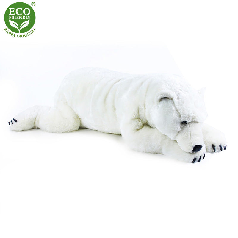 Plysovy velky ledni medved lezici 109 cm ECO-FRIENDLY | Czech Toys | czechmovie