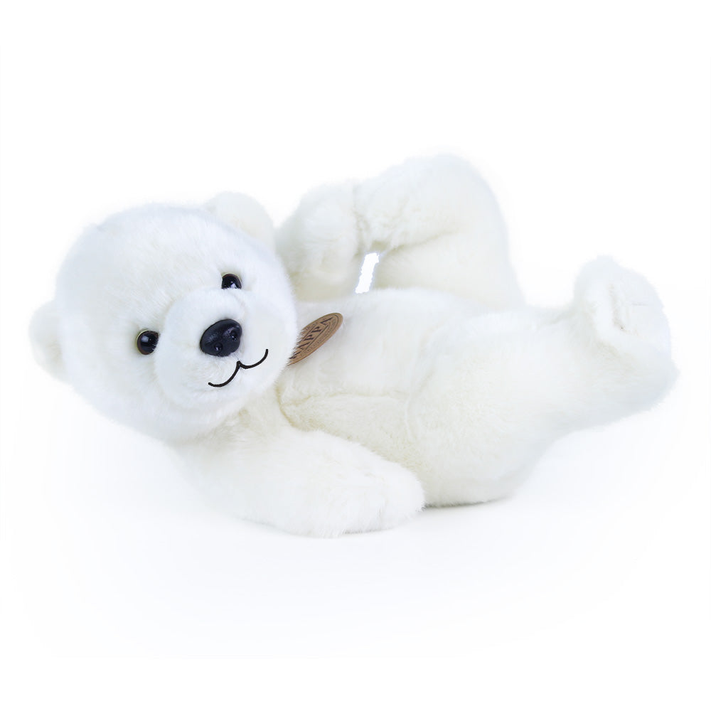 Plysovy ledni medved lezici 25 cm ECO-FRIENDLY | Czech Toys | czechmovie