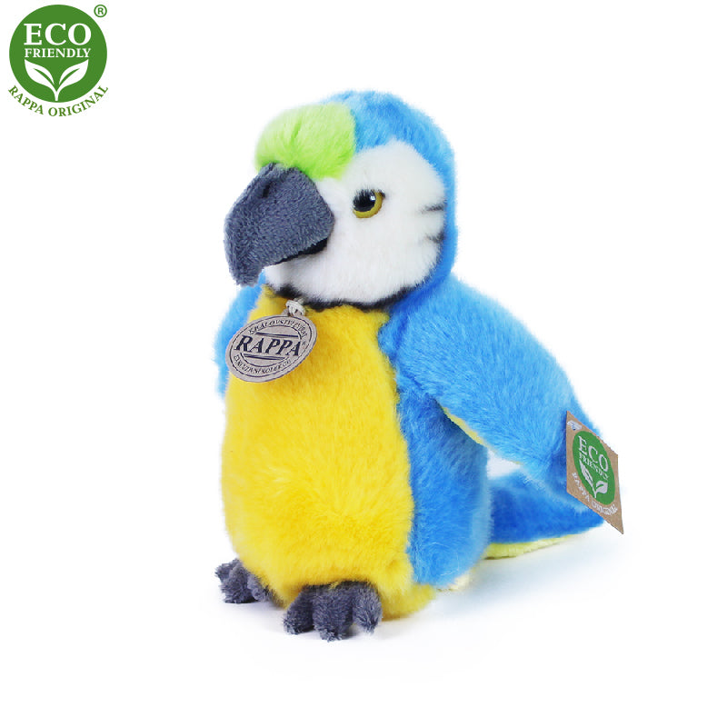Plysovy papousek modry 19 cm ECO-FRIENDLY | Czech Toys | czechmovie