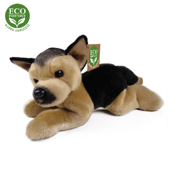 Plysovy pes nemecky ovcak lezici 30 cm ECO-FRIENDLY | Czech Toys | czechmovie