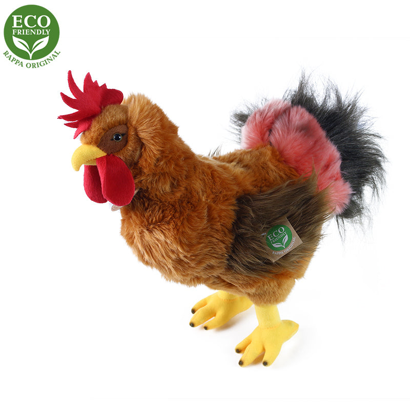 Plysovy kohout stojici 33 cm ECO-FRIENDLY | Czech Toys | czechmovie