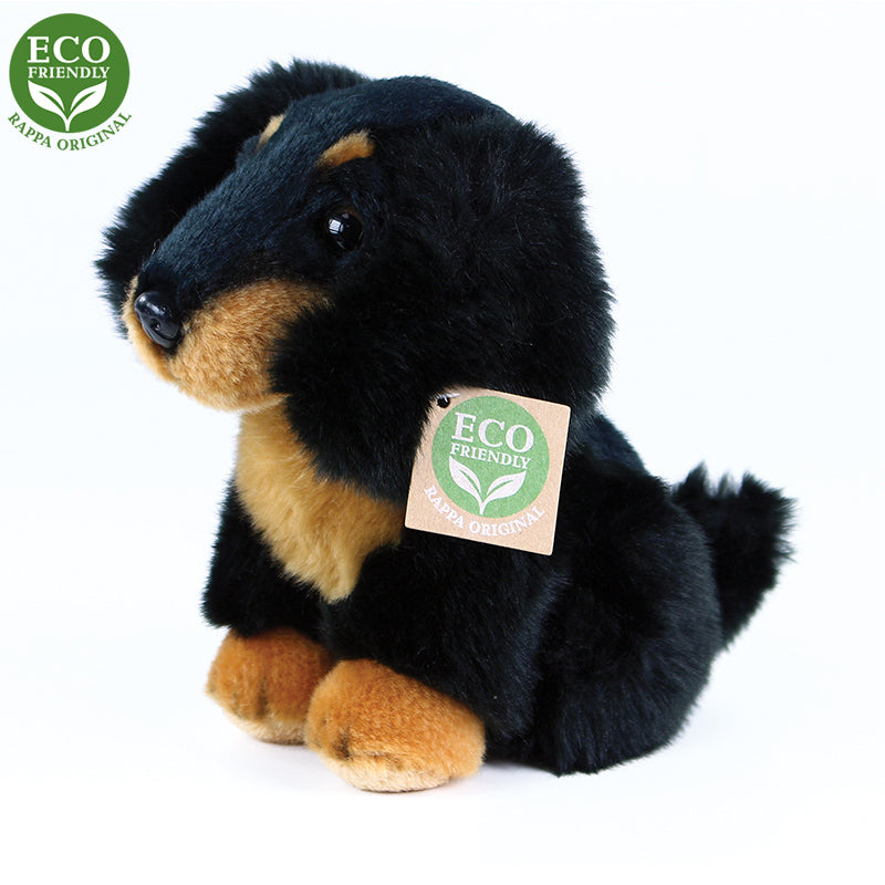 Plysovy pes jezevcik sedici 18 cm ECO-FRIENDLY | Czech Toys | czechmovie