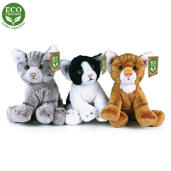 Plysove kocky sedici 14 cm ECO-FRIENDLY | Czech Toys | czechmovie