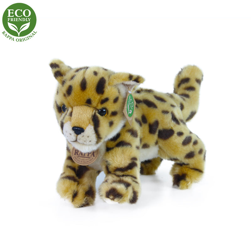 Plysovy gepard mlade stojici s tvarovatelnymi koncetinami 22 cm ECO-FRIENDLY | Czech Toys | czechmovie