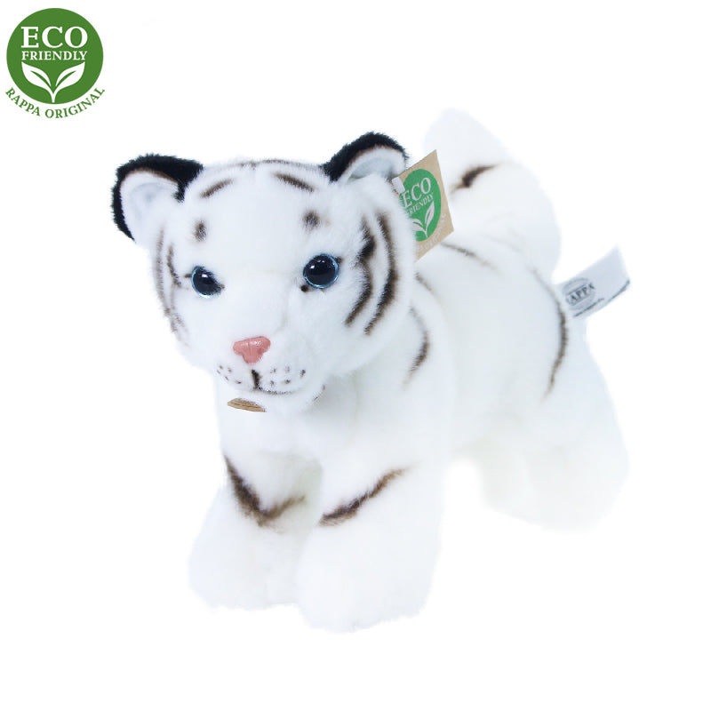 Plysovy tygr bily mlade stojici s tvarovatelnymi koncetinami 22 cm ECO-FRIENDLY | Czech Toys | czechmovie