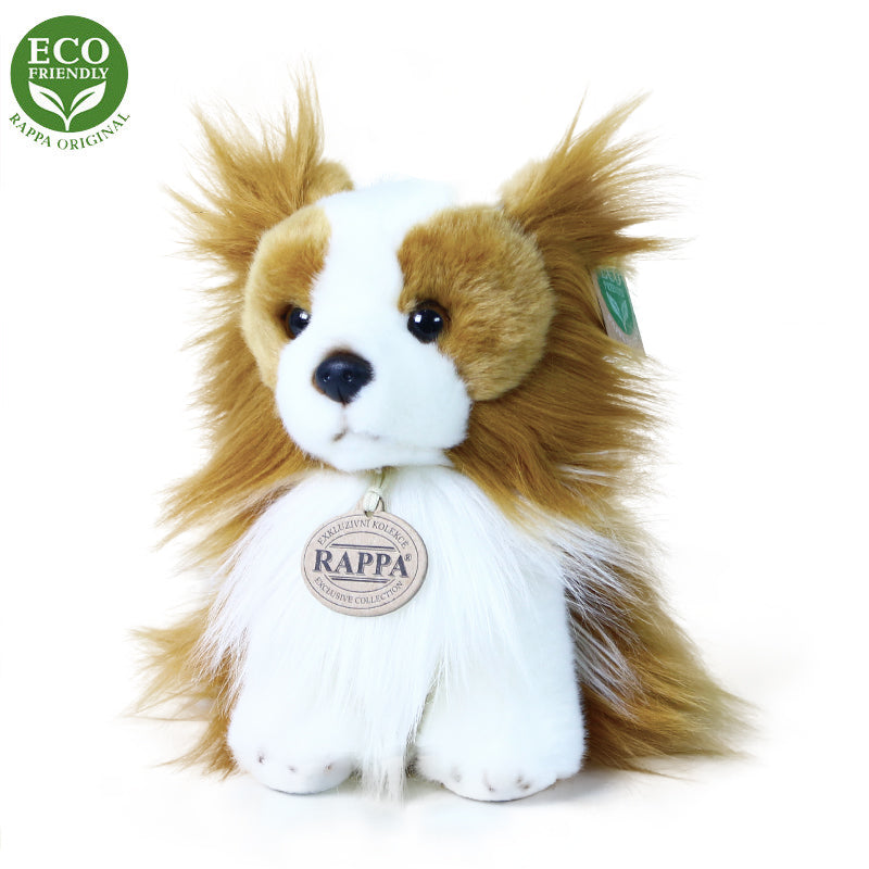 Plysovy pes papilon sedici 18 cm ECO-FRIENDLY | Czech Toys | czechmovie