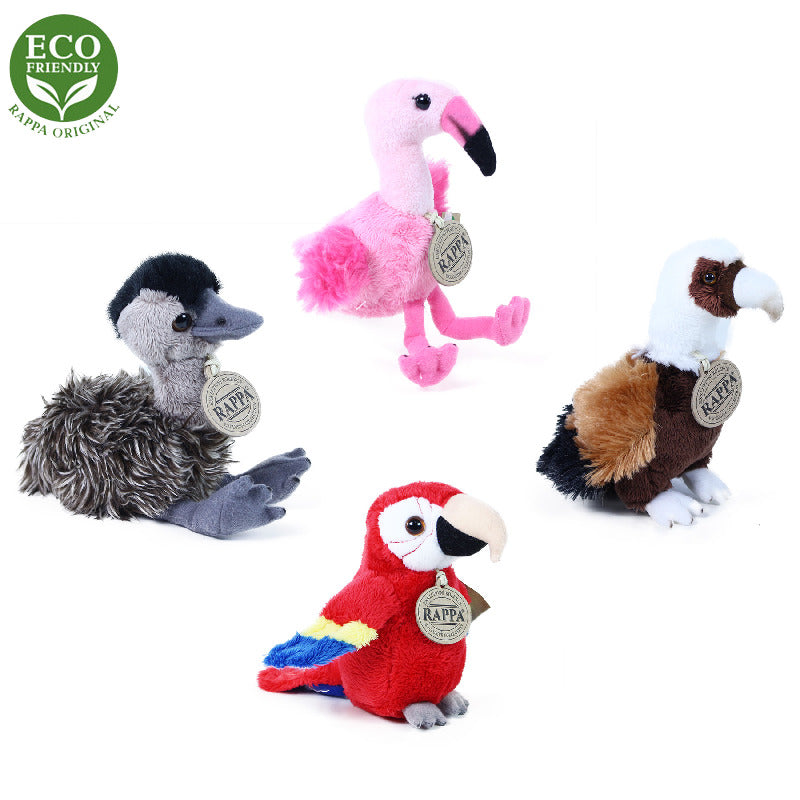 Plysovi ptak exoticky  15 cm ECO-FRIENDLY | Czech Toys | czechmovie