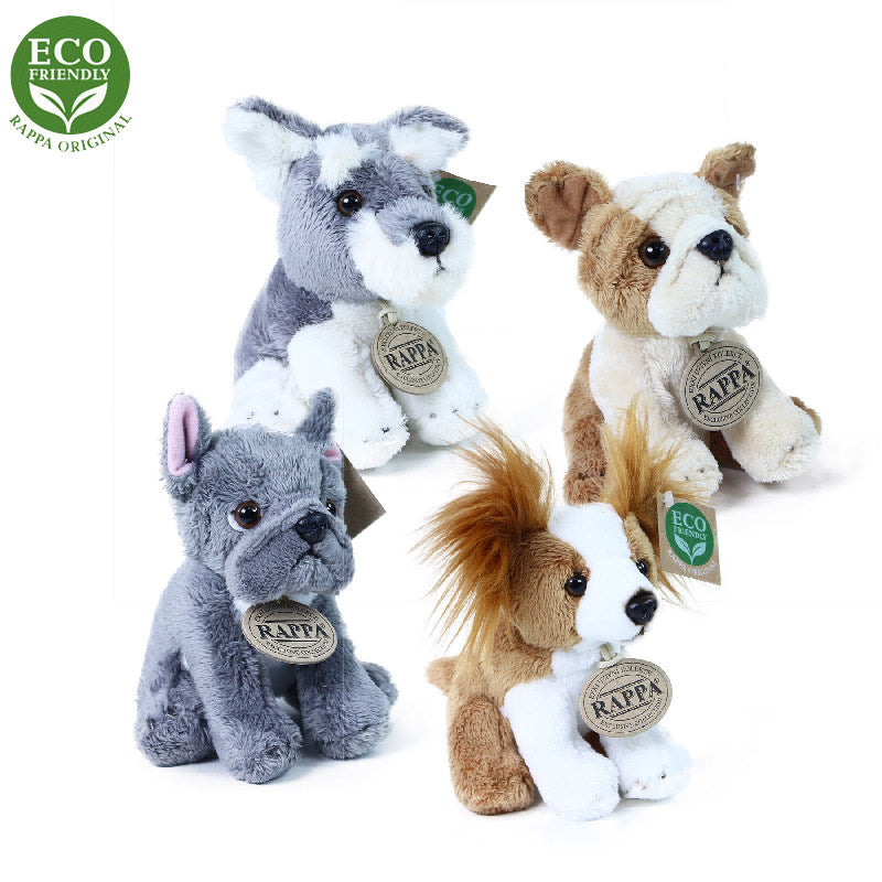 Plysovy pes sedici 14 cm ECO-FRIENDLY | Czech Toys | czechmovie