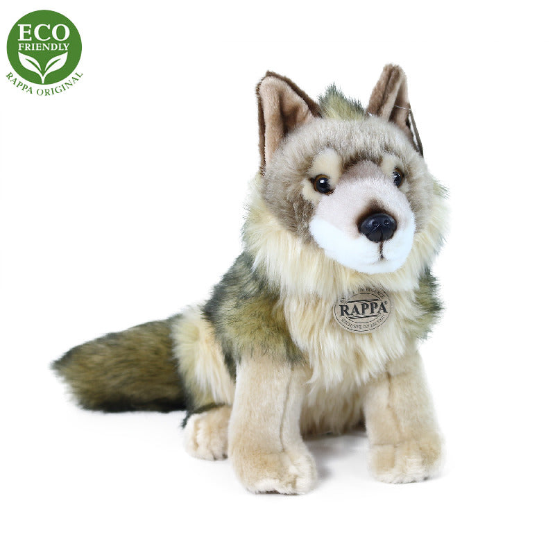 Plysovy kojot/vlk sedici 24 cm ECO-FRIENDLY | Czech Toys | czechmovie