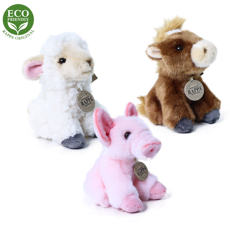 Plysova zvirata farma sedici 16 cm ECO-FRIENDLY | Czech Toys | czechmovie