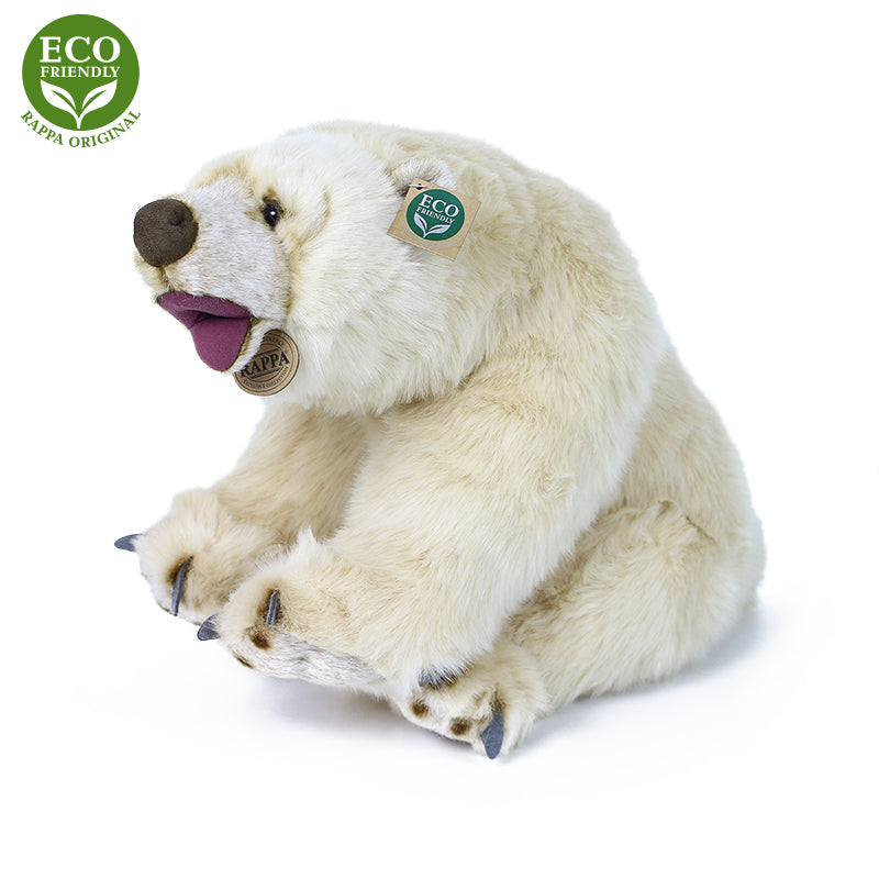Plysovy ledni medved sedici 43 cm ECO-FRIENDLY | Czech Toys | czechmovie