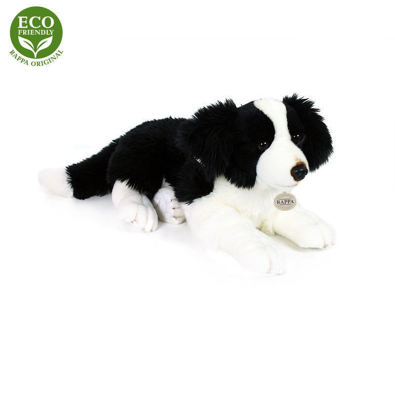 Plysovy pes Border kolie lezici 45 cm ECO-FRIENDLY | Czech Toys | czechmovie