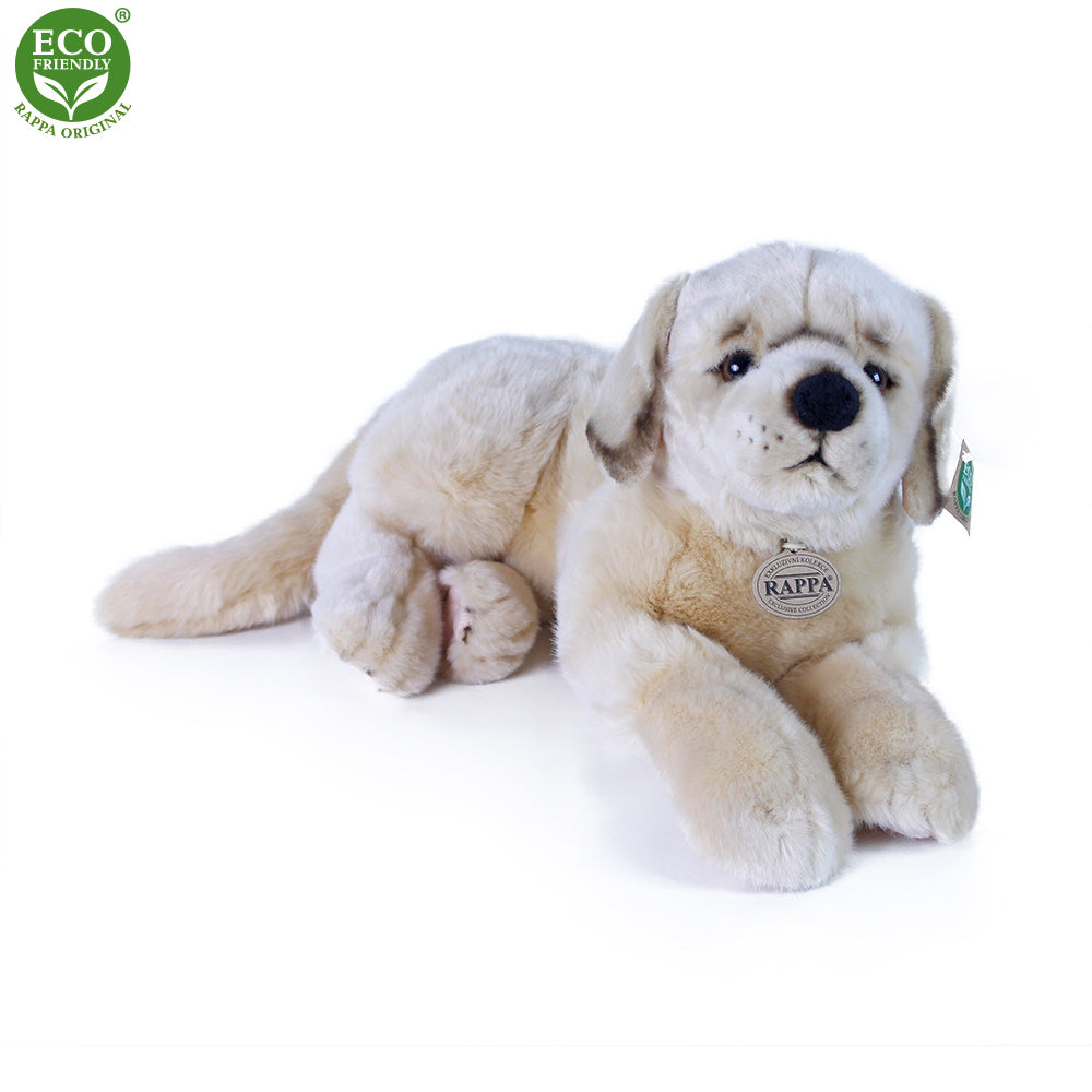 Plysovy pes Retrivr lezici 42 cm ECO-FRIENDLY | Czech Toys | czechmovie