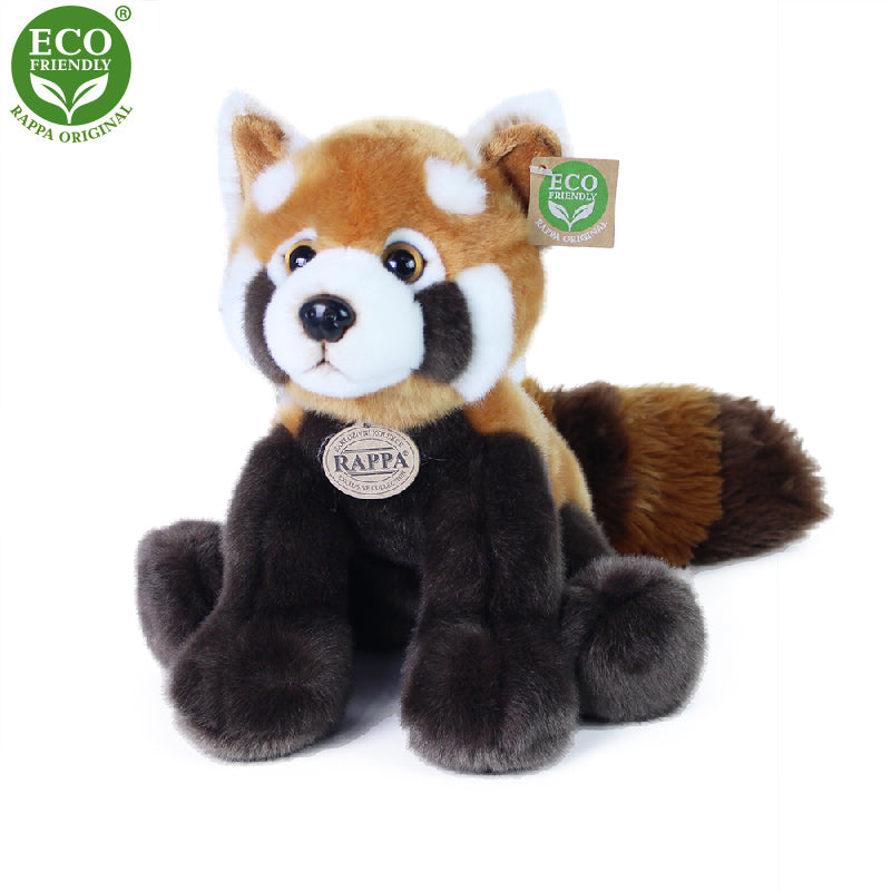 Plysova panda cervena stojici 28 cm ECO-FRIENDLY | Czech Toys | czechmovie