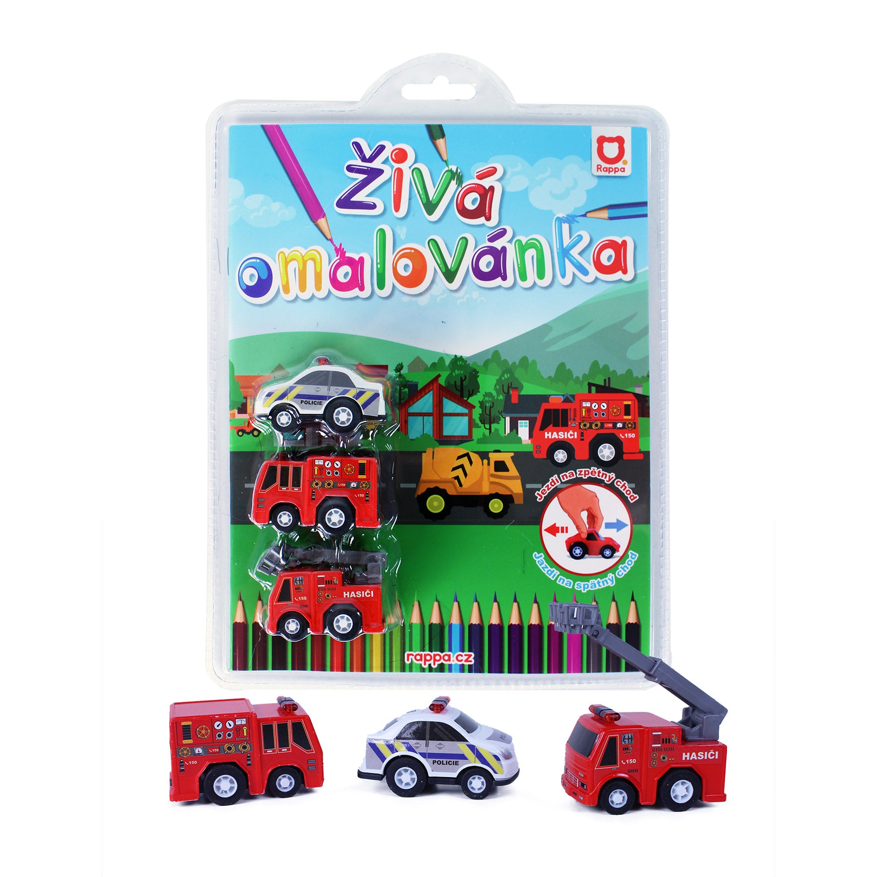 Ziva omalovanka zachranari-3 ks aut 2dr | Czech Toys | czechmovie