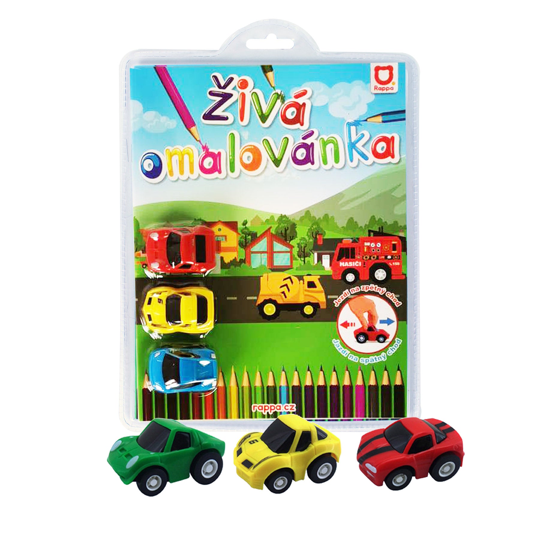 Ziva omalovanka zavodni auta 3 ks | Czech Toys | czechmovie