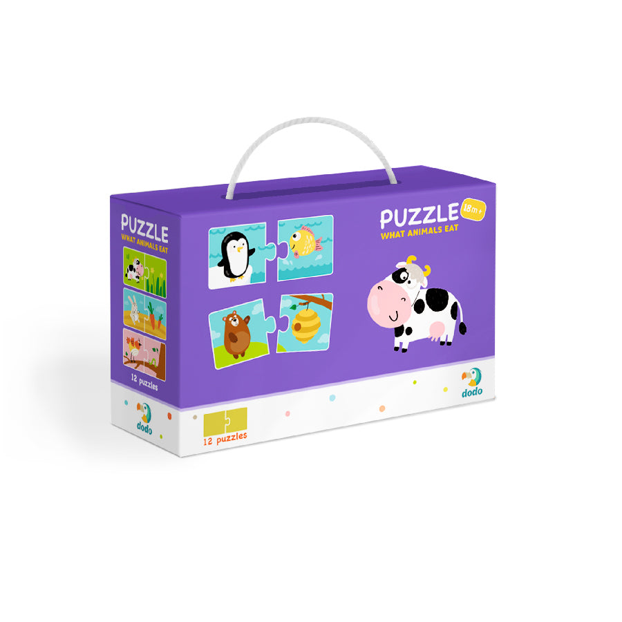 Puzzle Duo Co jedi zviratka -12x2 dilku | Czech Toys | czechmovie