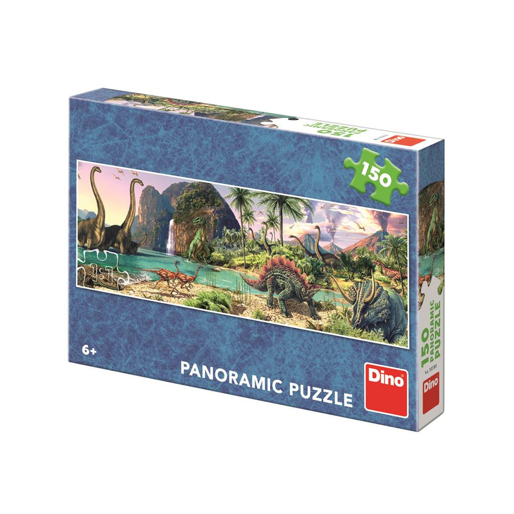 Puzzle 150 Dinosauri u jezera panoramic | Czech Toys | czechmovie