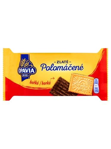 Opavia Zlate Polomacene Wafers With Dark Chocolate 100g