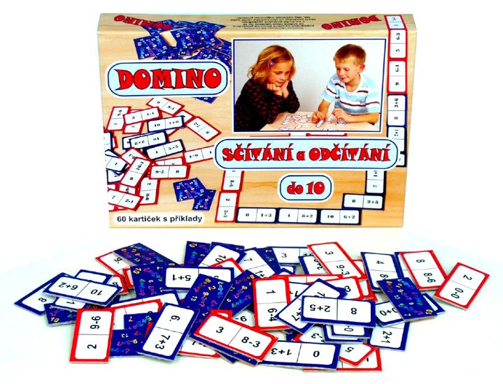 Hra Domino - scitani a odcitani do 10 | Czech Toys | czechmovie