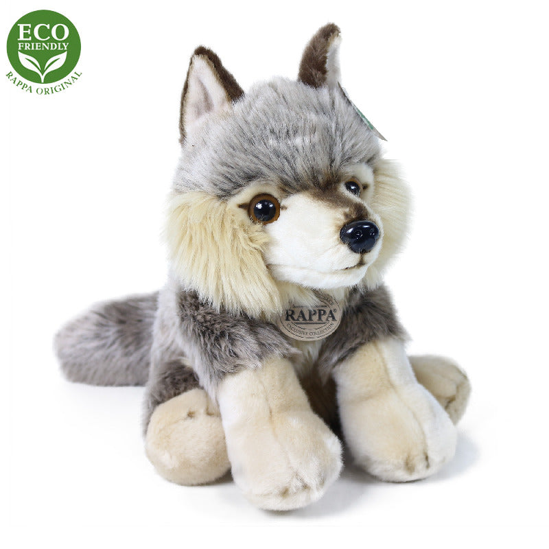Plysovy vlk sedici 30 cm ECO-FRIENDLY | Czech Toys | czechmovie