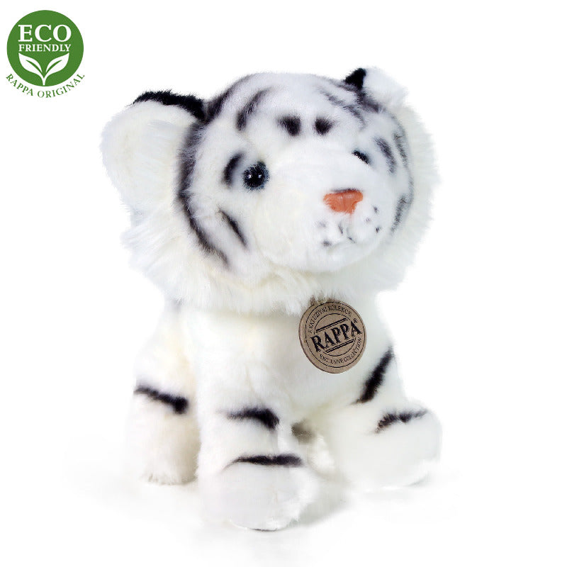 Plysovy tygr bily sedici 18 cm ECO-FRIENDLY | Czech Toys | czechmovie
