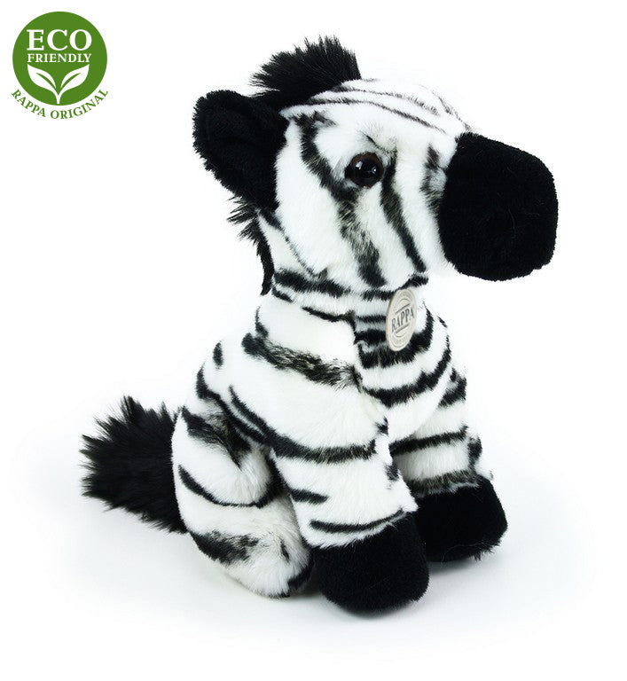 Plysova zebra sedici 18 cm ECO-FRIENDLY | Czech Toys | czechmovie