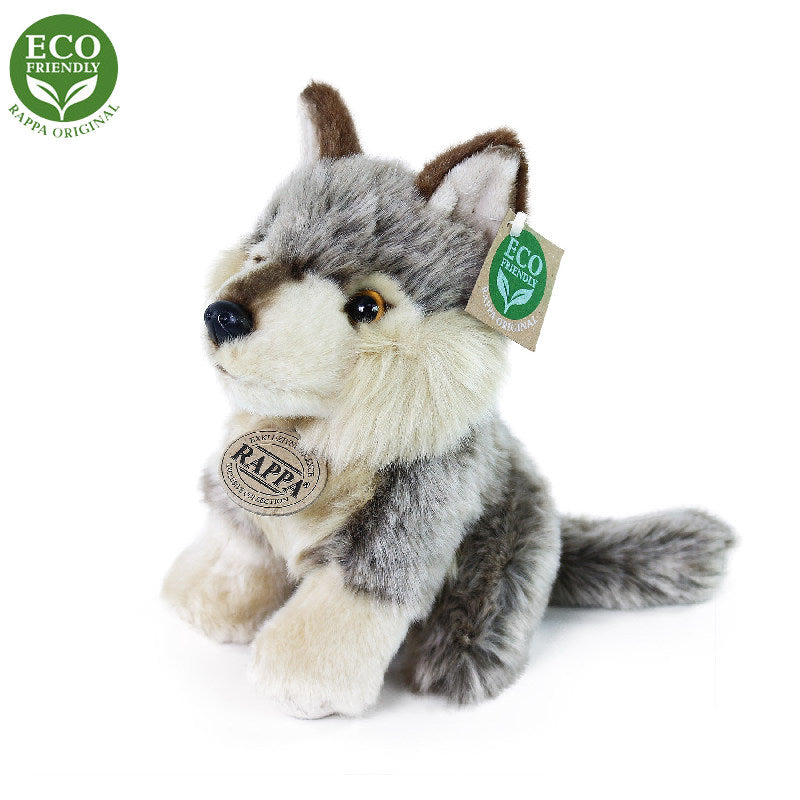 Plysovy vlk sedici 18 cm ECO-FRIENDLY | Czech Toys | czechmovie