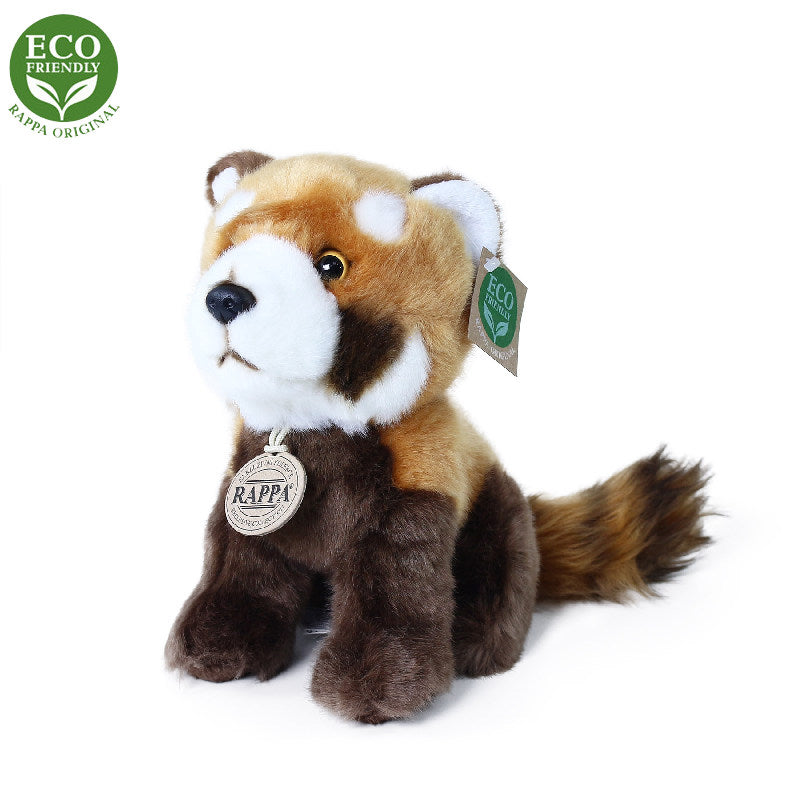 Plysova panda cervena sedici 18 cm ECO-FRIENDLY | Czech Toys | czechmovie