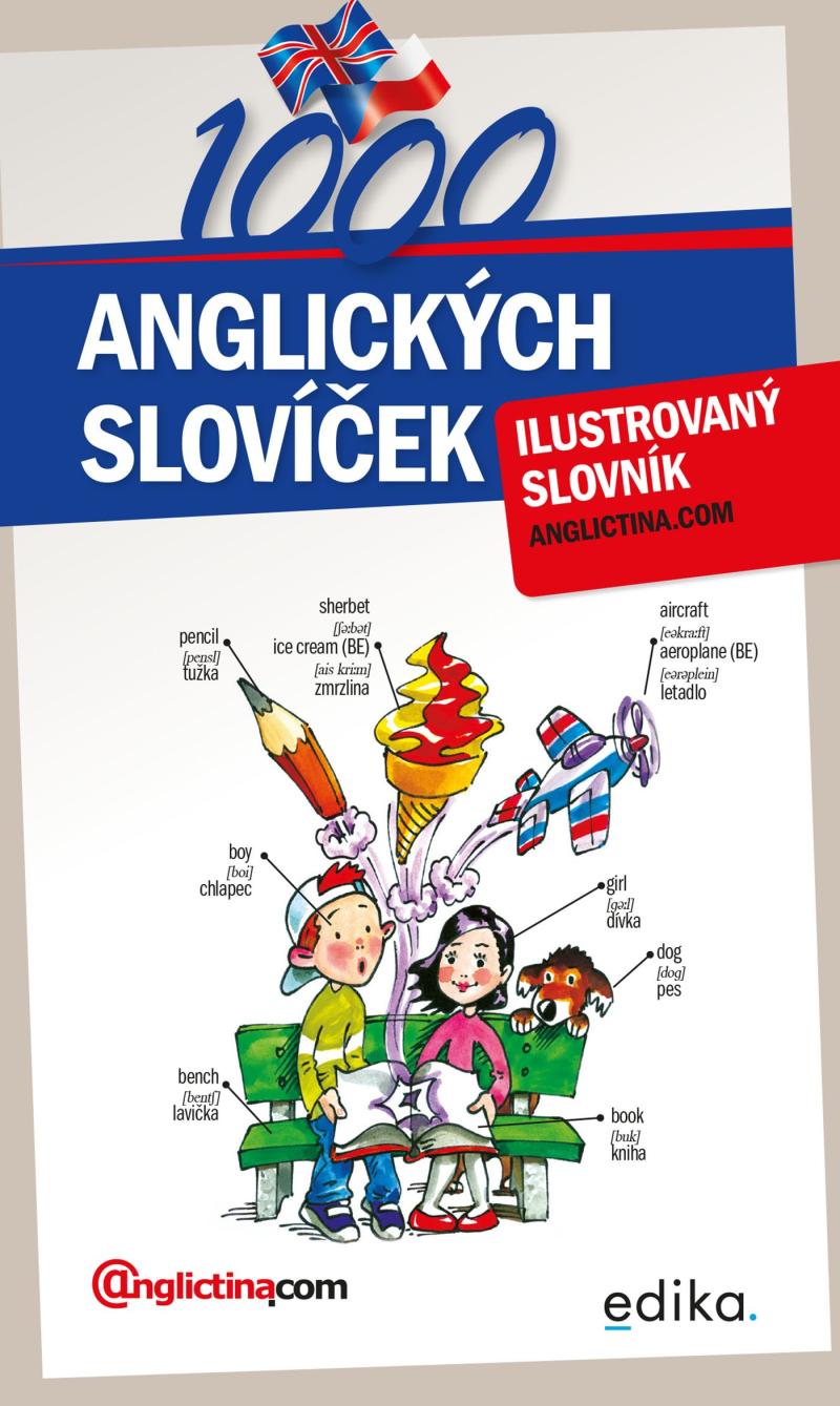 1000 English words - Illustrated dictionary Czech - English