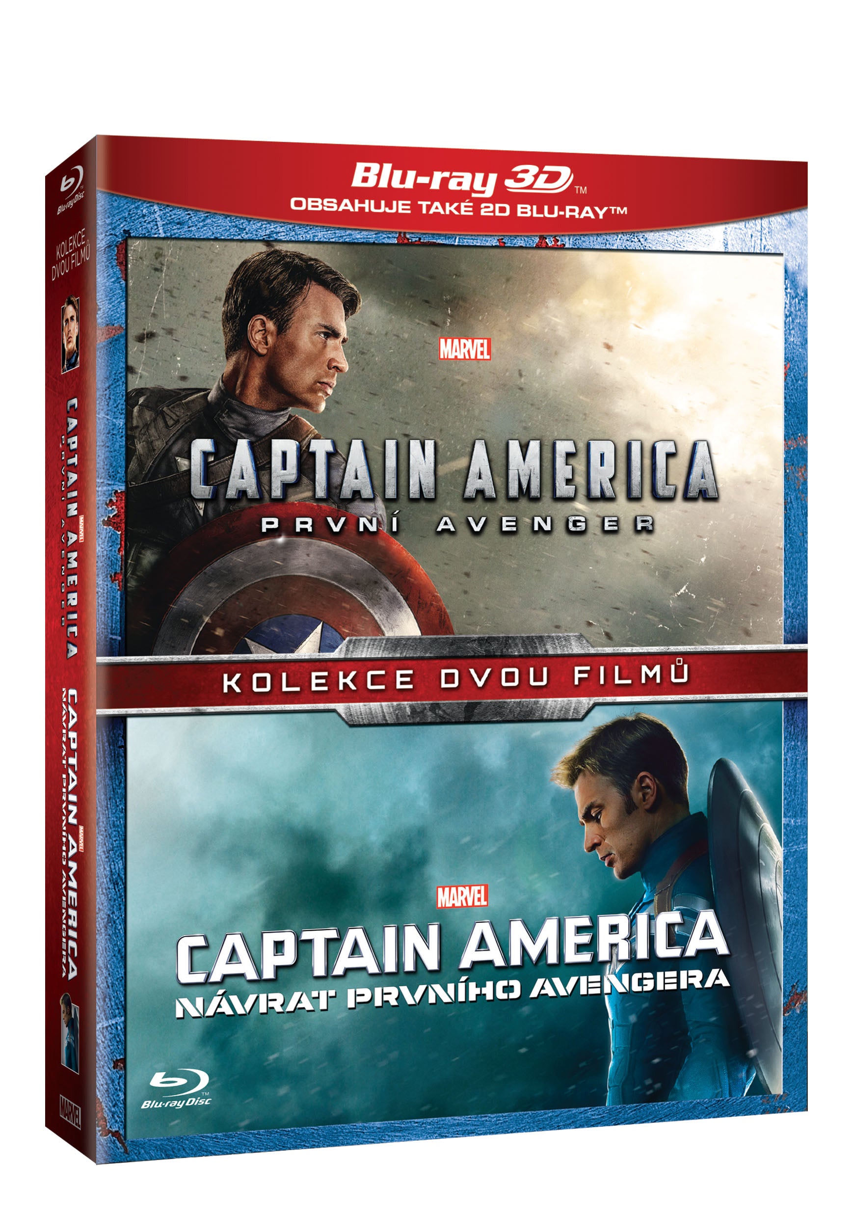 Captain America kolekce 1.-2. 4BD (3D+2D) / Captain America: The First Avenger + Captain America: The Winter Soldier - Czech version