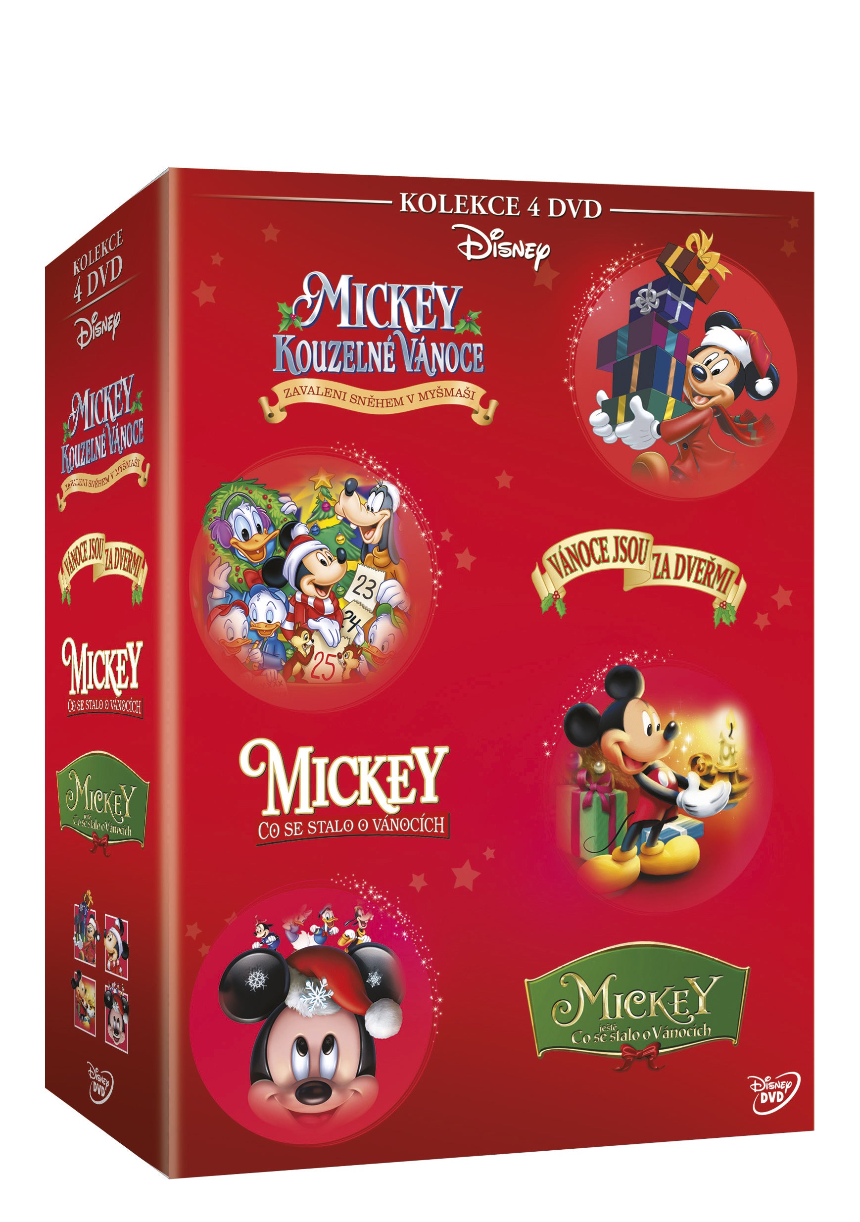 Vanocni Mickey Sammlung 4DVD / Mickey's Once Upon A Christmas + Mickey's Twice Upon A Christmas + Mickey's Magical Christmas + Cout