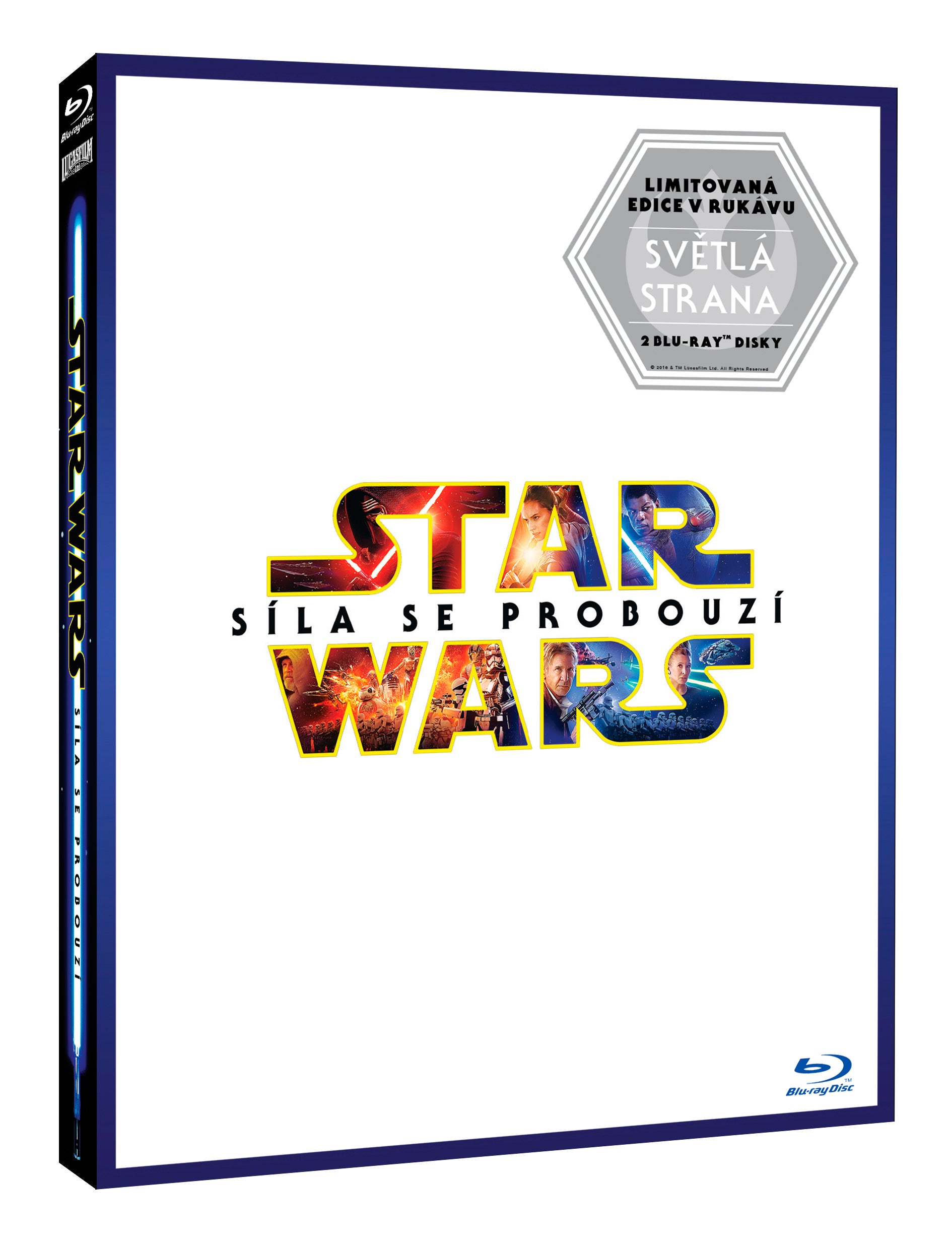Star Wars: Sila se probouzi 2BD - Limitovana edice Lightside / Star Wars: Force Awakens - Czech version