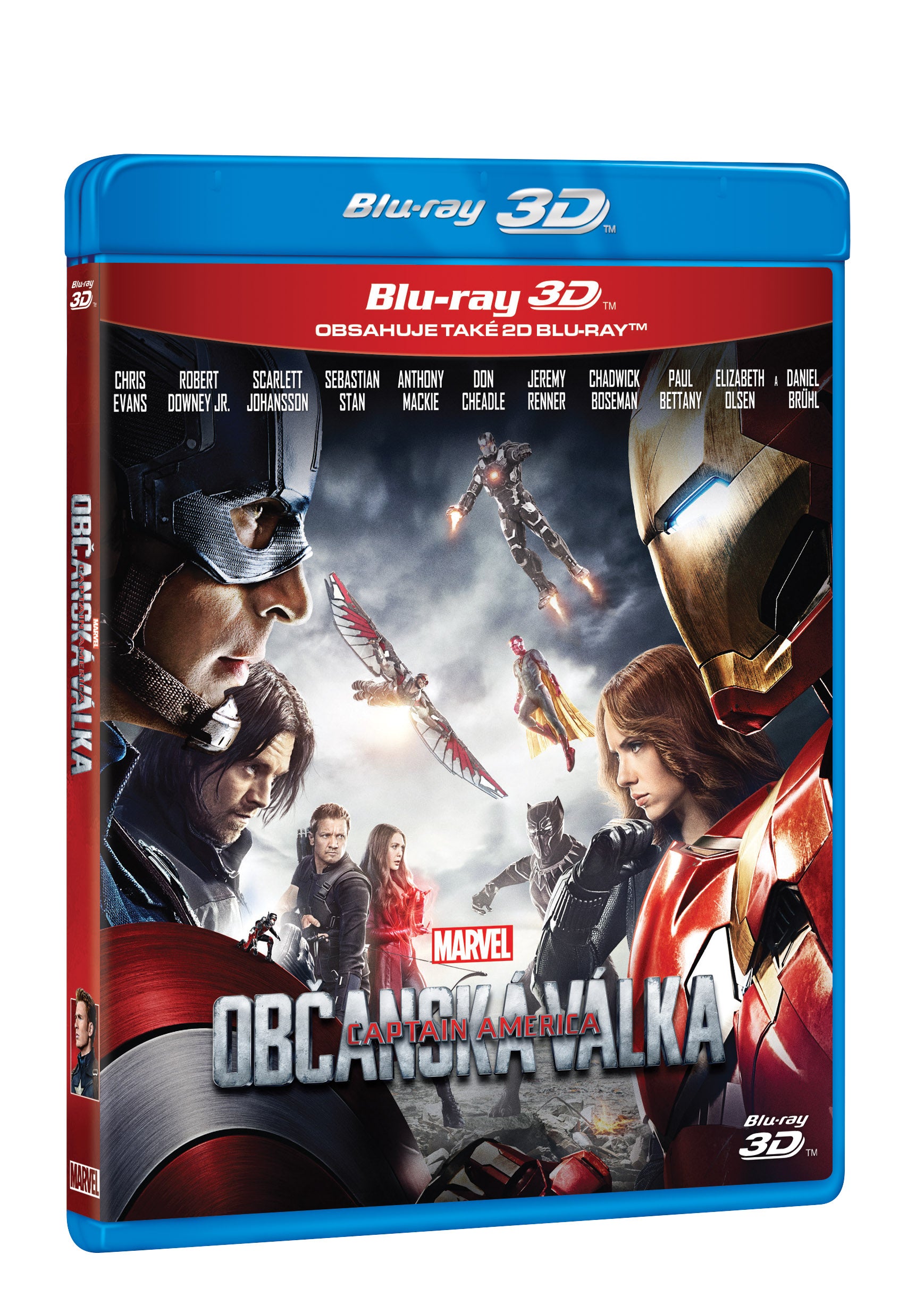 Captain America: Obcanska valka 2BD (3D+2D) / Captain America: Civil War - Czech version