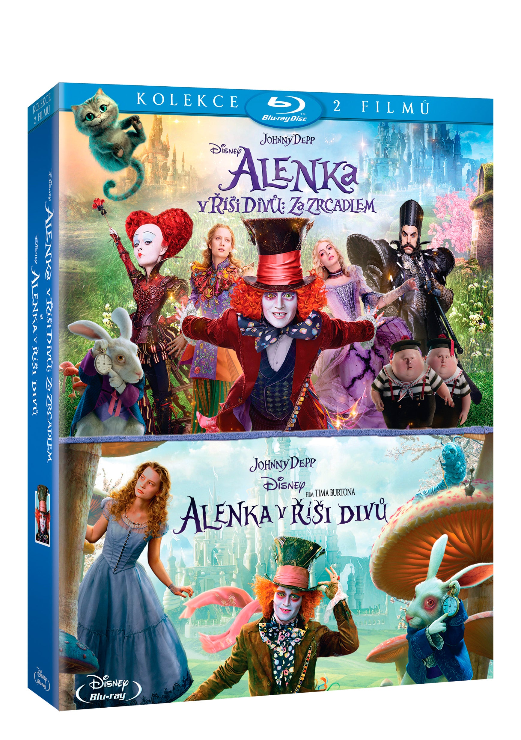 Alenka v risi divu kolekce 1.-2. 2BD / Alice in Wonderland + Alice Through the Looking Glass - Czech version