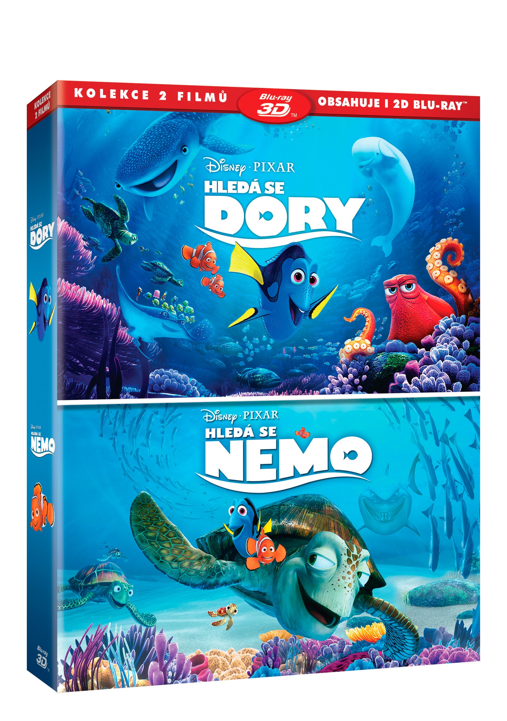 Hleda se Nemo + Hleda se Dory kolekce 4BD (3D+2D) / Finding Dory + Finding Nemo - Czech version
