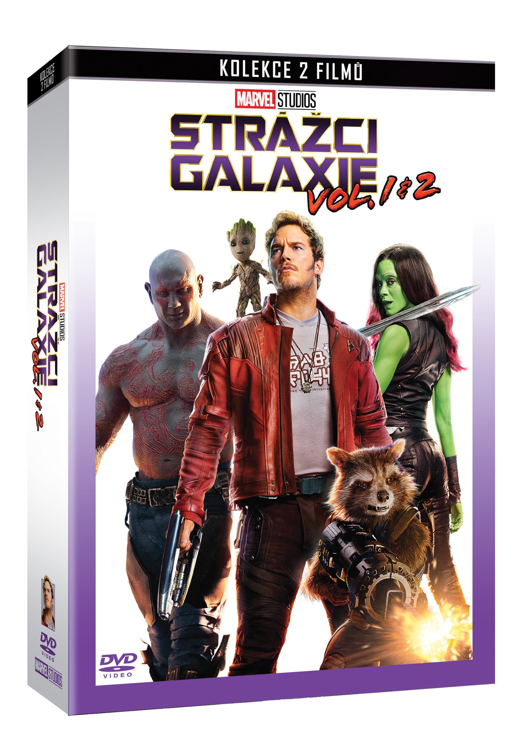 Strazci Galaxie + Strazci Galaxie Vol. 2 2DVD / Guardians of the Galaxy + Guardians of the Galaxy Vol. 2