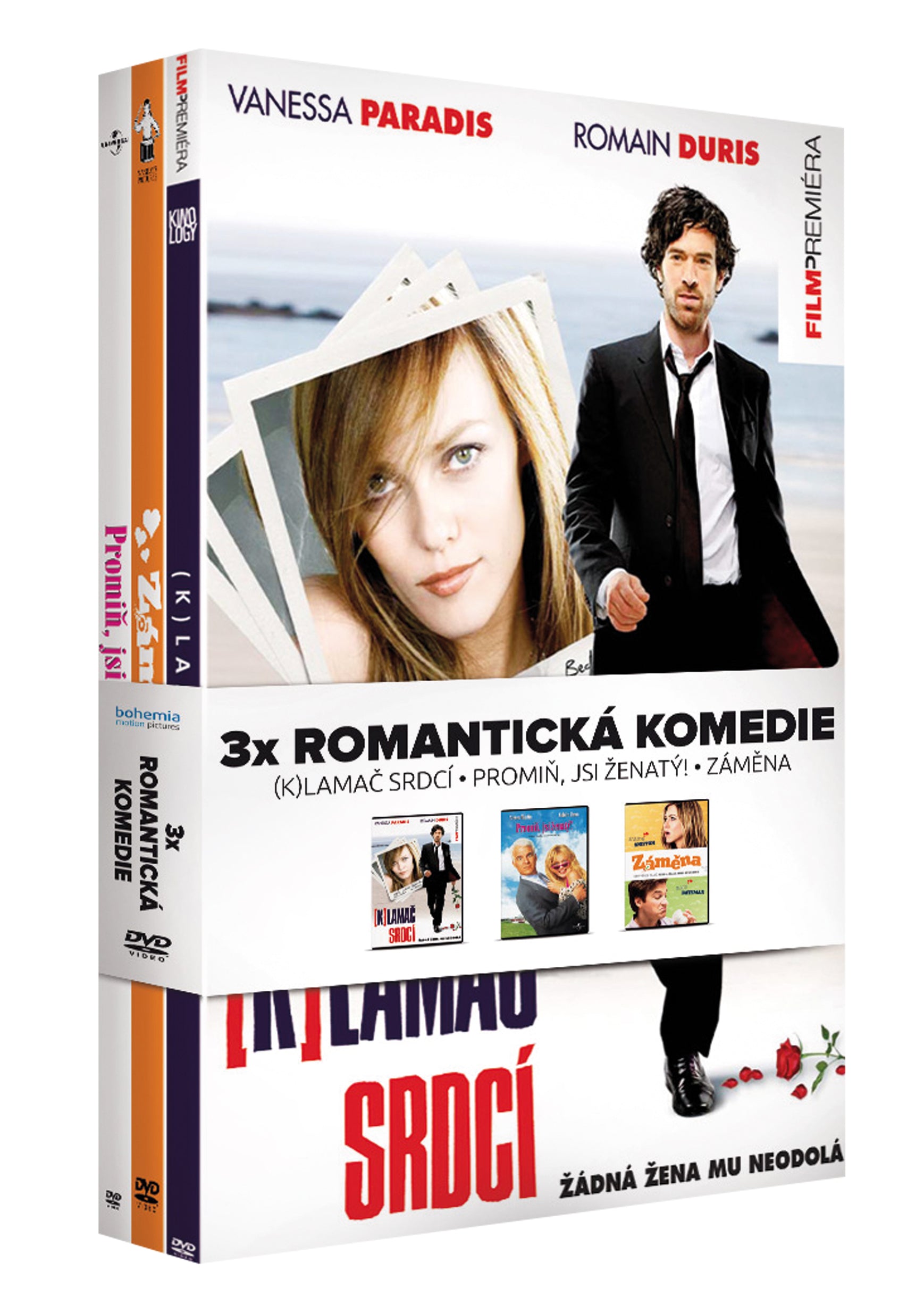 Romanticke komedie kolekce 3DVD (Klamac srdci, Promin, jsi zenaty, Zamena) / Romanticke komedie kolekce