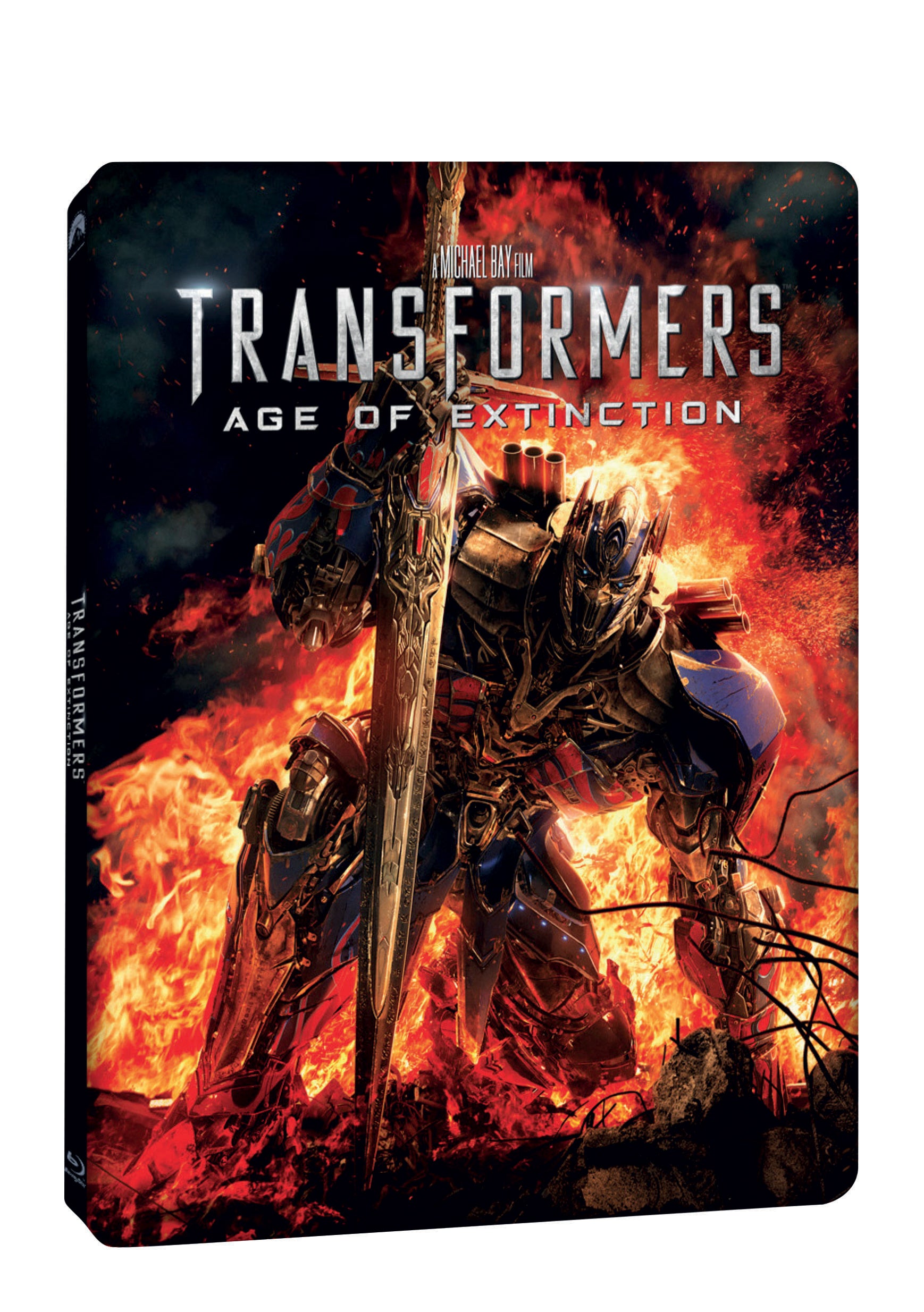 Transformers: Zanik 3BD (3D+2D+bonus BD) - steelbook / Transformers: Age of Extinction - Czech version