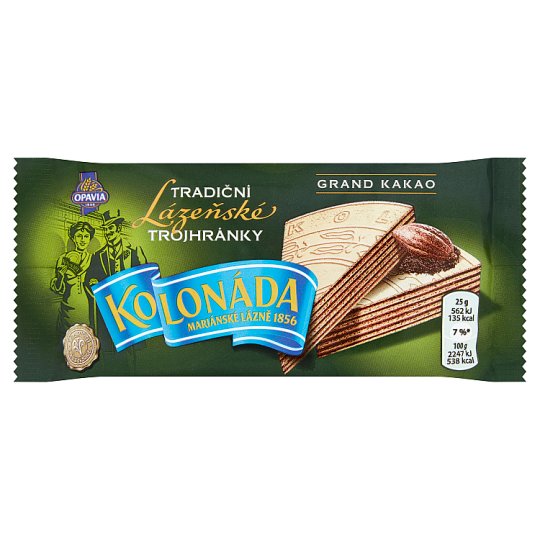 Opavia Kolonada Triangles Grand Cocoa traditional spa wafers