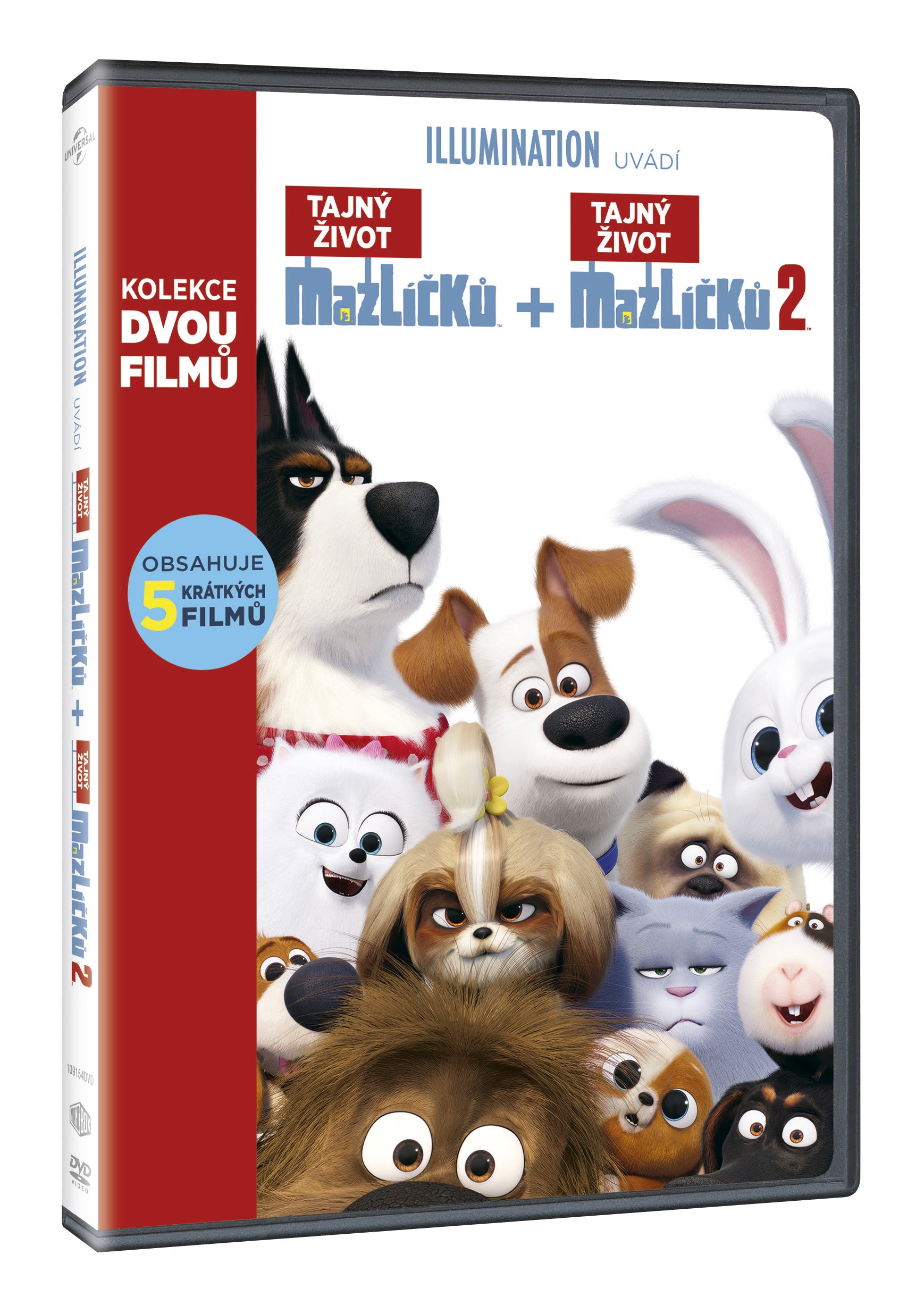 Tajny zivot mazlicku kolekce 1.+2. 2DVD / Secret Life of Pets 2-movie pack