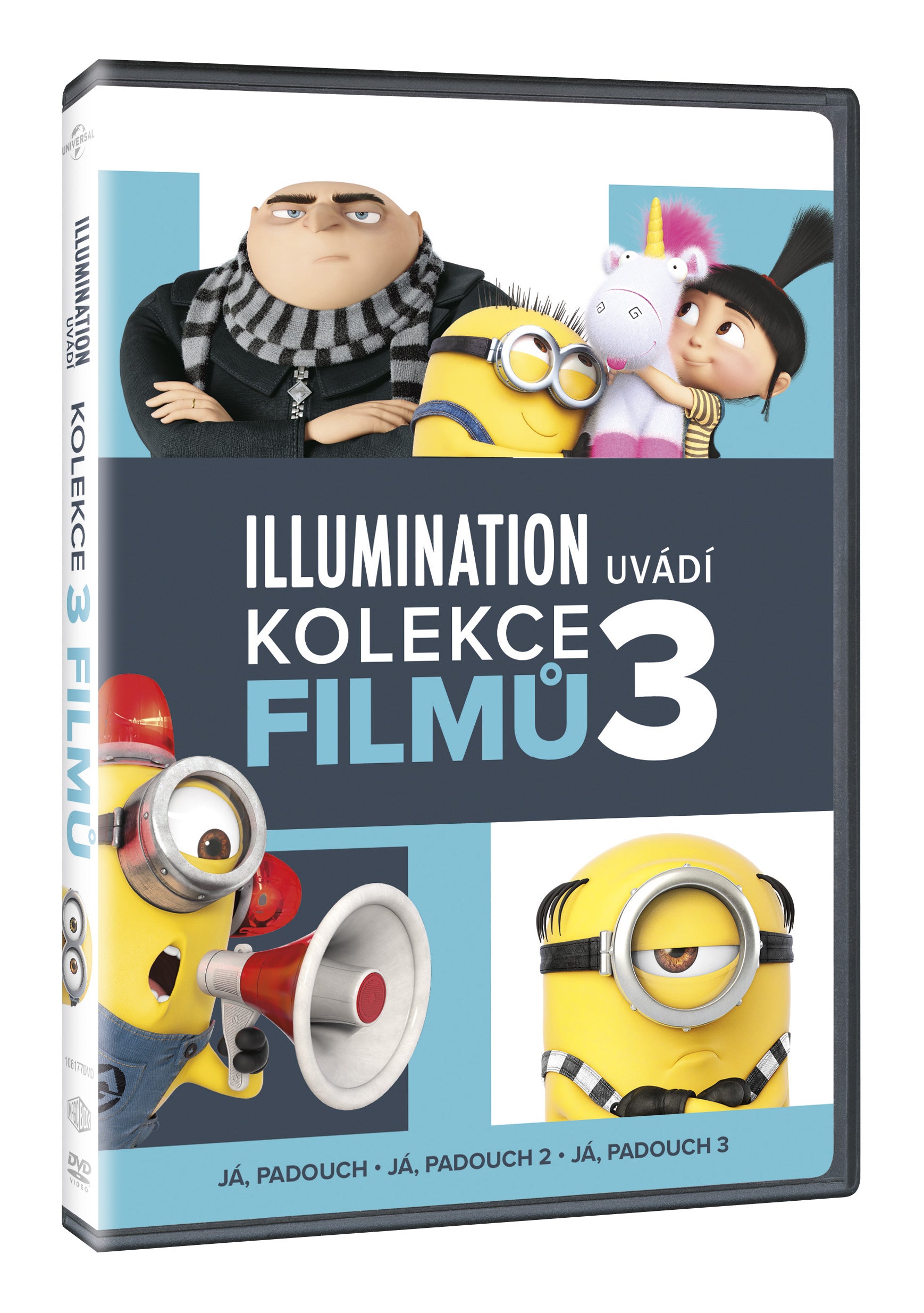 Ja, ich habe eine Sammlung von 3DVD / Despicable Me 1-3