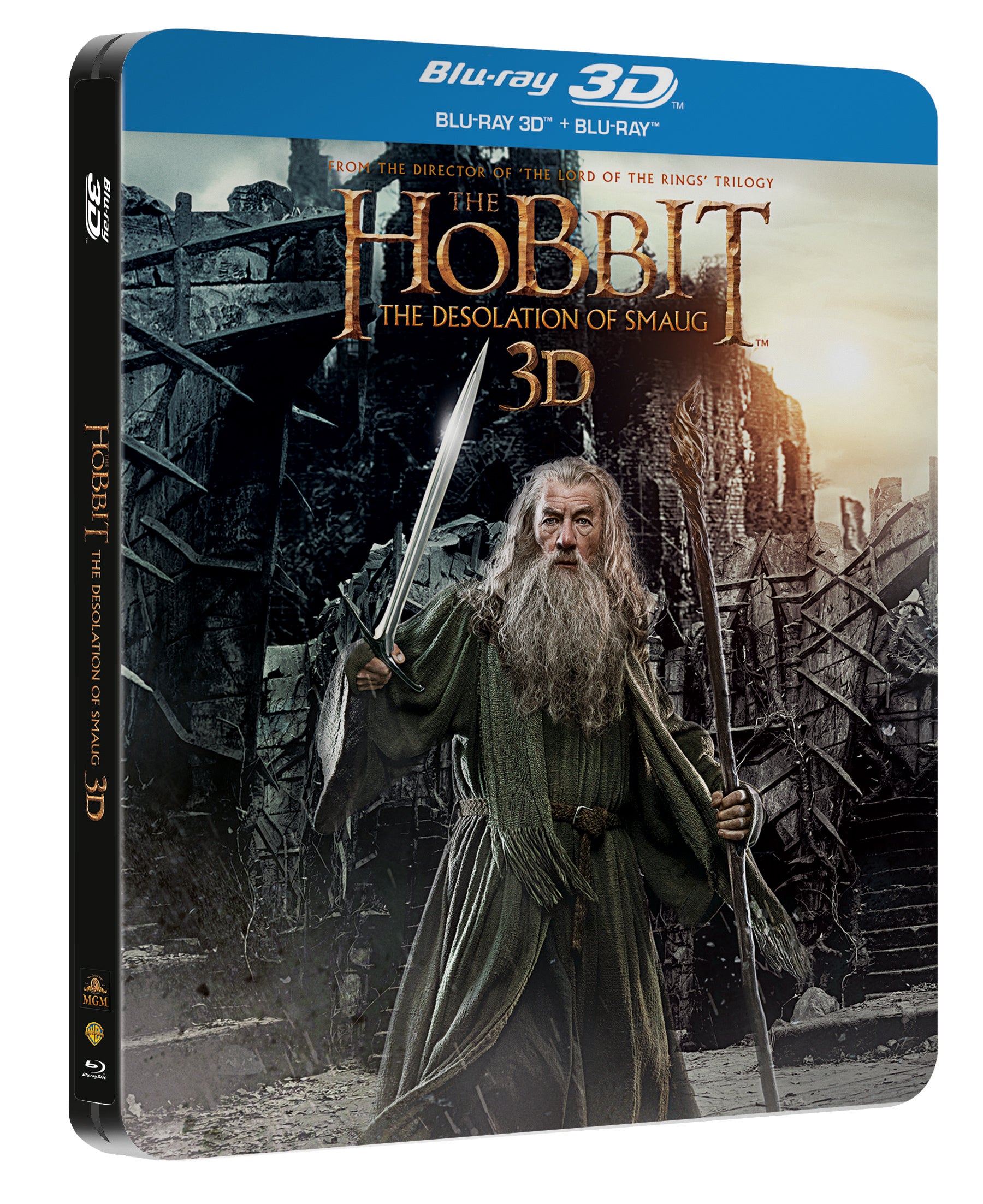 Hobit: Smakova draci poust 4BD (3D+2D) - steelbook / The Hobbit: The Desolation of Smaug - Czech version