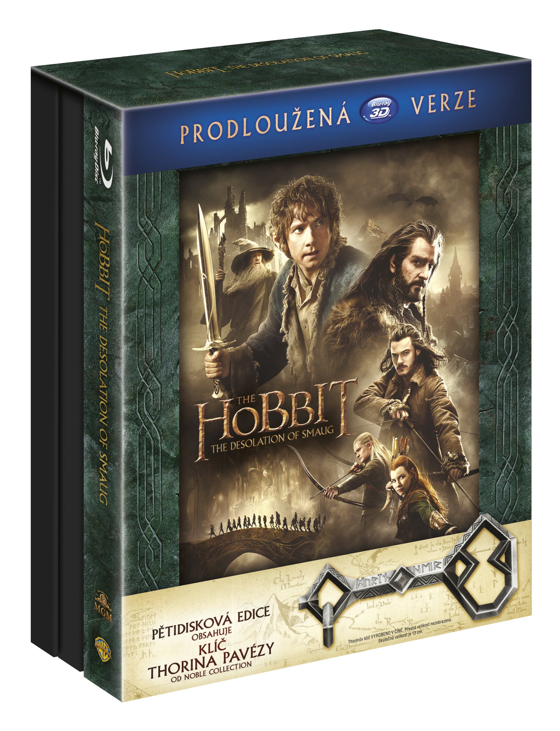 Hobit: Smakova draci poust - prodlouzena verze 5BD (3D+2D) Klic Ereboru / The Hobbit: The Desolation of Smaug - Extended Edition - Czech version