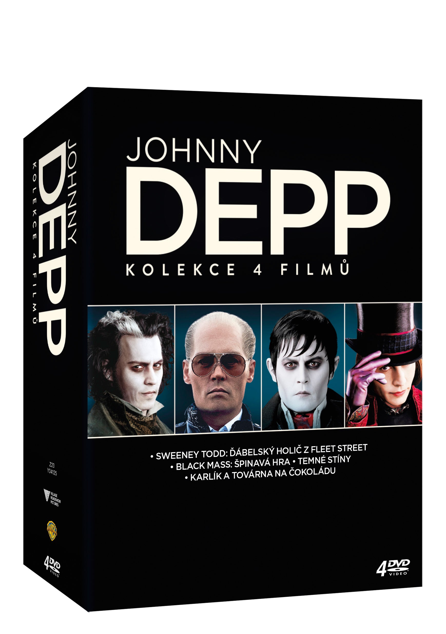 Johnny Depp kolekce 4DVD / Johnny Depp kolekce 4DVD