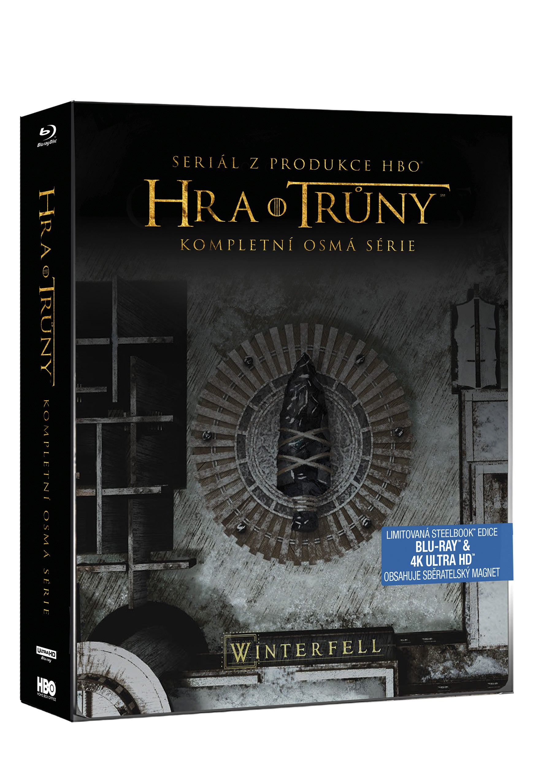 Hra o truny 8. serie 6BD (UHD+BD) steelbook / Game of Thrones Season 8 - Czech version
