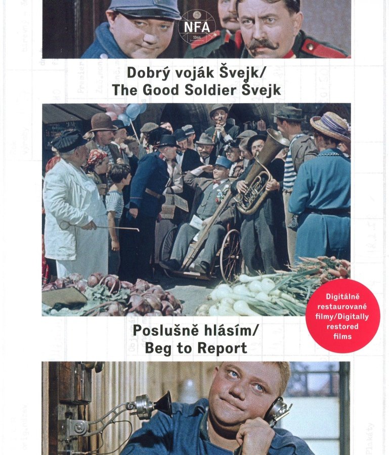 The Good Soldier Schweik + I Obediently report / Dobry vojak Svejk + Poslusne hlasim Remastered DVD