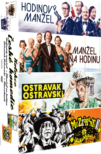 Czech comedies 4x DVD